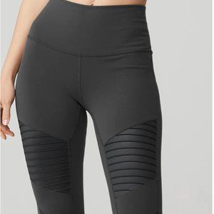 Alo Yoga High-Waist Anthracite Moto Legging